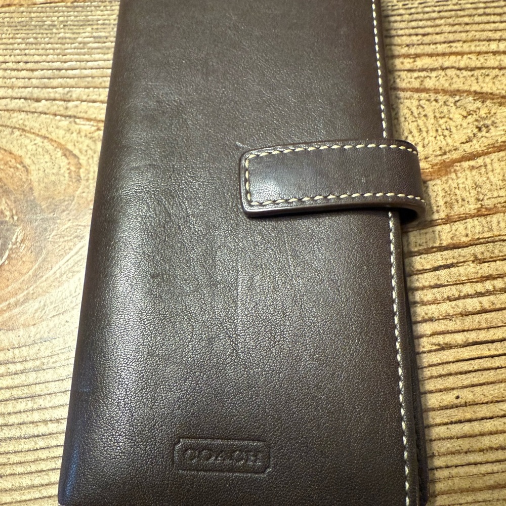 Coach Brown Leather Wallet